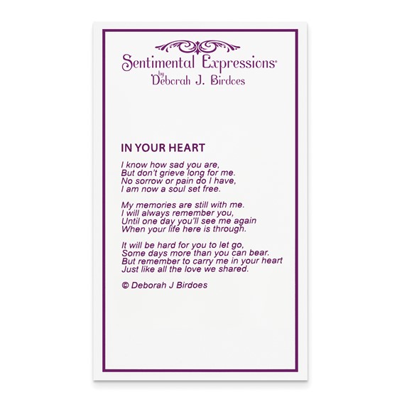 Sentimental Expressions Sterling Silver Rhodium-plated Antiqued In My Heart 18 Inch Necklace