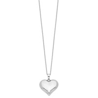 Sentimental Expressions Sterling Silver Without You Hear Ash Holder Necklace, 18" view 2