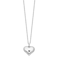 Sentimental Expressions Sterling Silver Without You Hear Ash Holder Necklace, 18" view 3