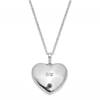 Sentimental Expressions Sterling Silver Rhodium-plated Antiqued Pet Ash Holder Necklace, 18" view 3