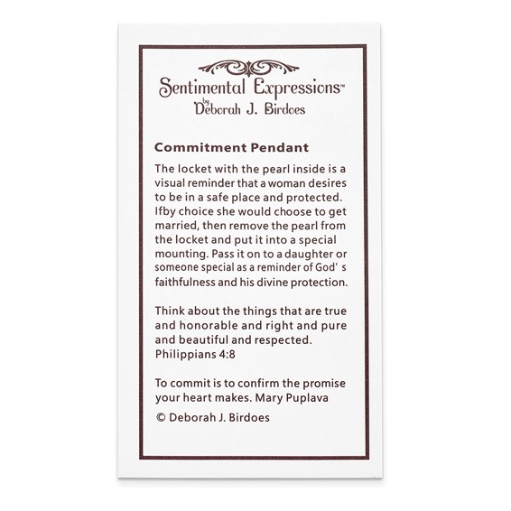 Sentimental Expressions Sterling Silver Rhodium-plated FWC Pearl Commitment 18in Necklace