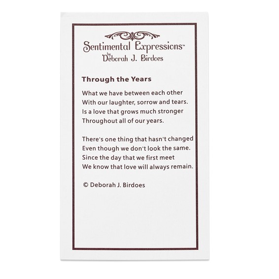 Sentimental Expressions Sterling Silver Rhodium-plated CZ Through The Years Swirl Circle 18in Necklace