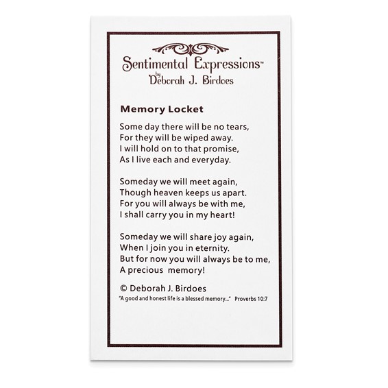 Sentimental Expressions Sterling Silver Rhodium-plated CZ Memory Cross Locket 18in Necklace