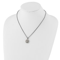 Shey Couture Sterling Silver Necklace with 14K Accent Antiqued Diamond, 18" view 4