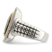 Shey Couture Sterling Silver Ring with 14K Accent Diamond view 3