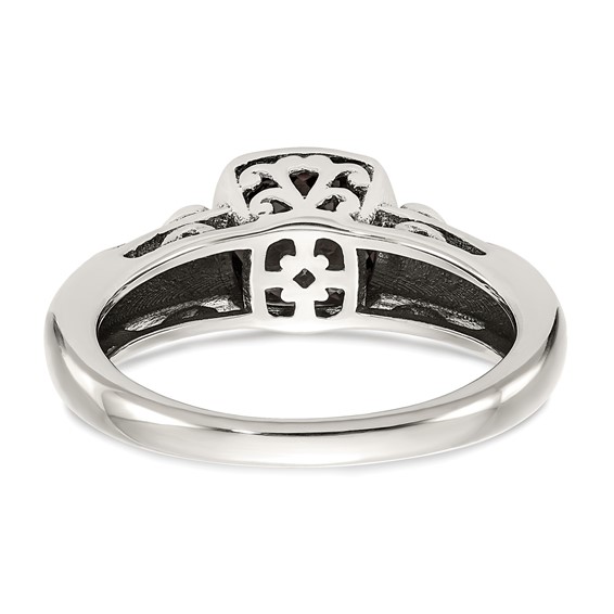 Sterling Silver with 14K Accent Gemstone Rings