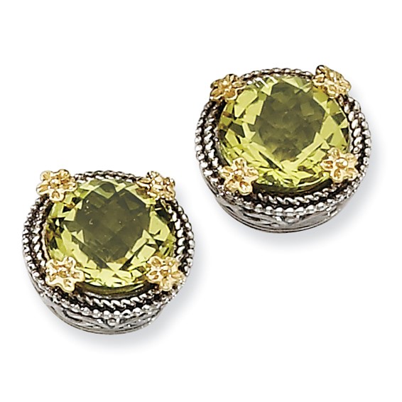 SS w/14k LQ Earrings