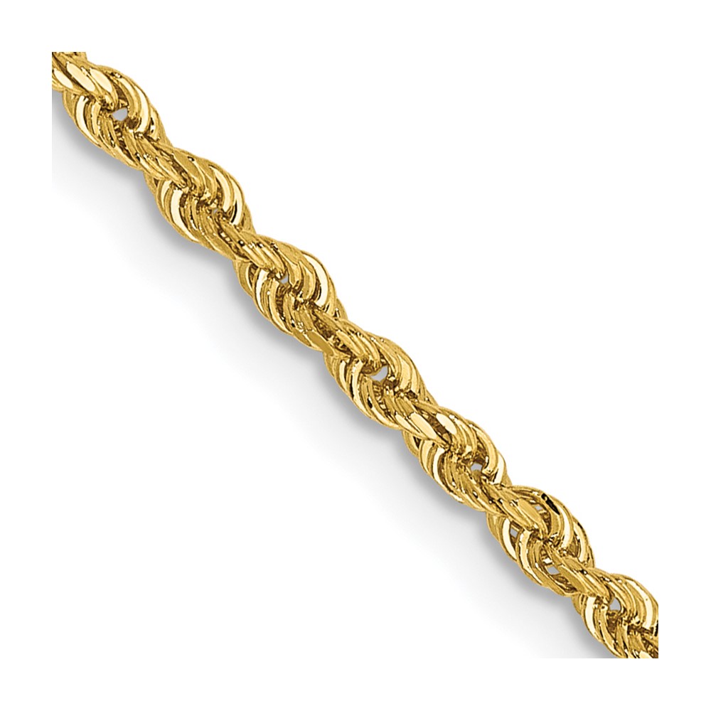 Real 14kt 2.00mm Diamond Cut Quadruple Rope Chain; 22 inch | eBay