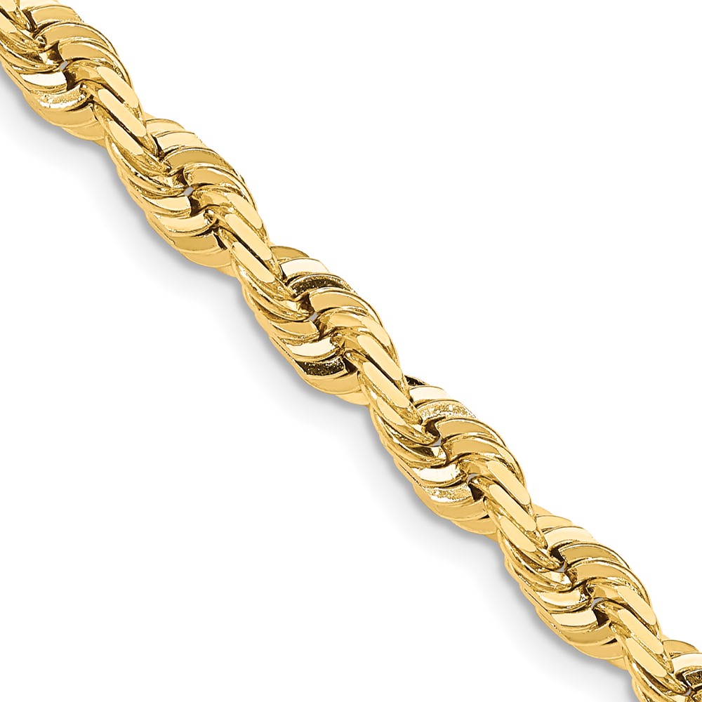 14K 24 Inch 7mm Diamond-cut Quadruple Rope Fancy Lobster Clasp Chain (QTR050-24)