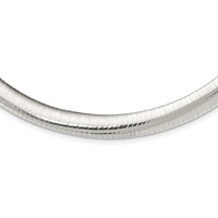 Sterling Silver Polished 10mm Cubetto Necklace, 16" view 1