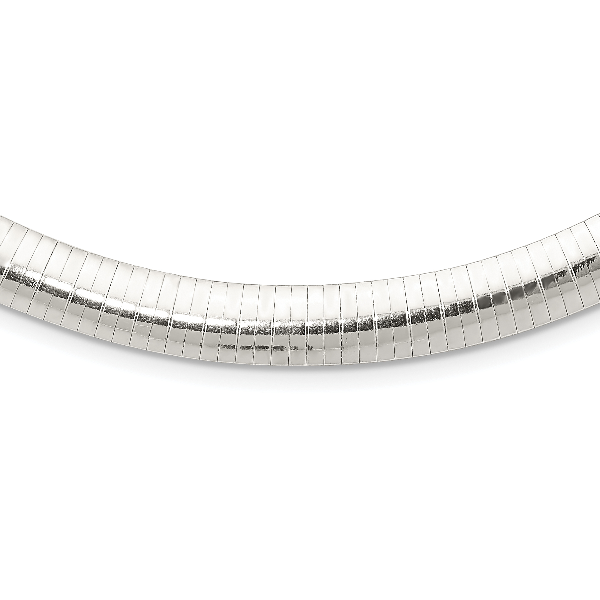 Sterling Silver 10mm Cubetto Necklace (QU10-18)