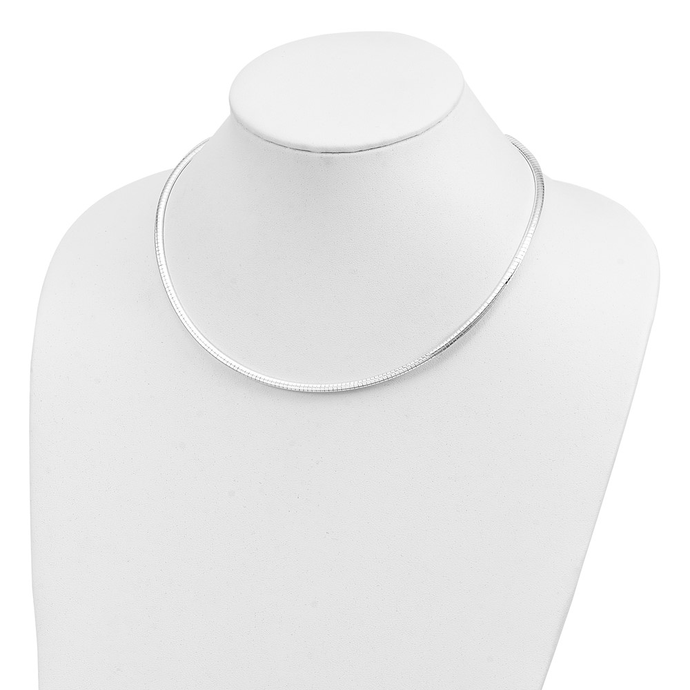 Sterling Silver 3mm Cubetto Necklace (QU3-18)