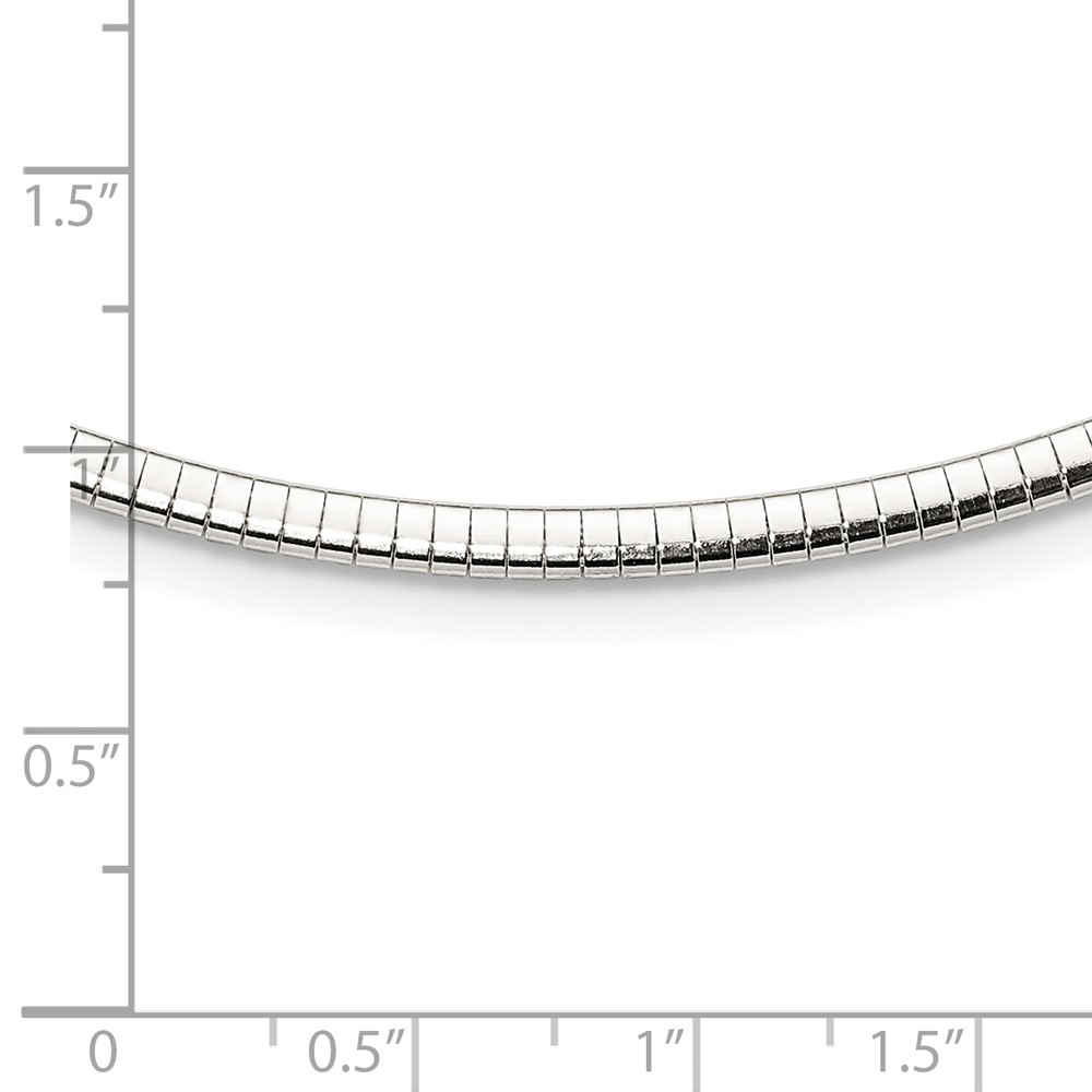 Sterling Silver 3mm Cubetto Necklace (QU3-18)