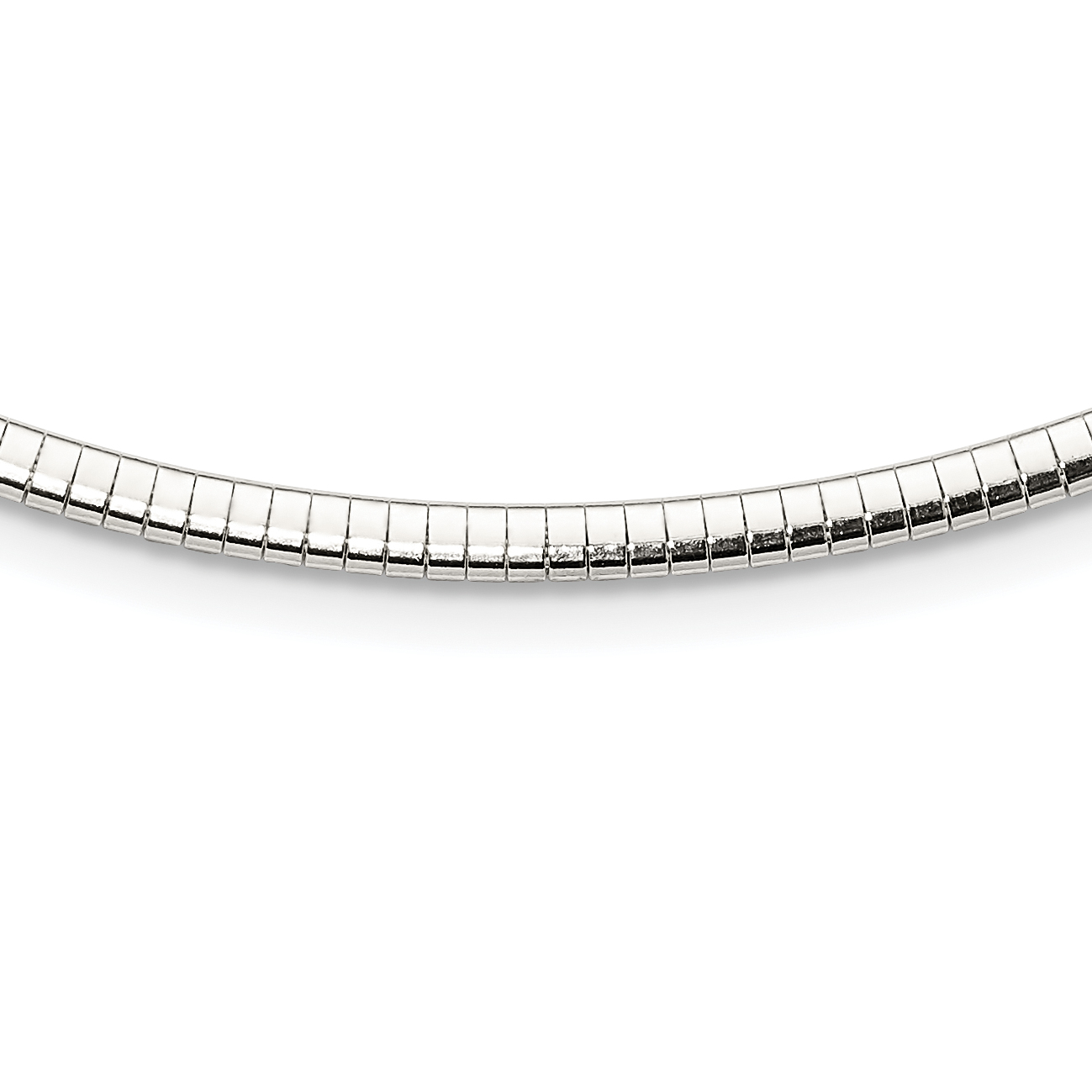 Sterling Silver 3mm Cubetto Necklace (QU3-18)