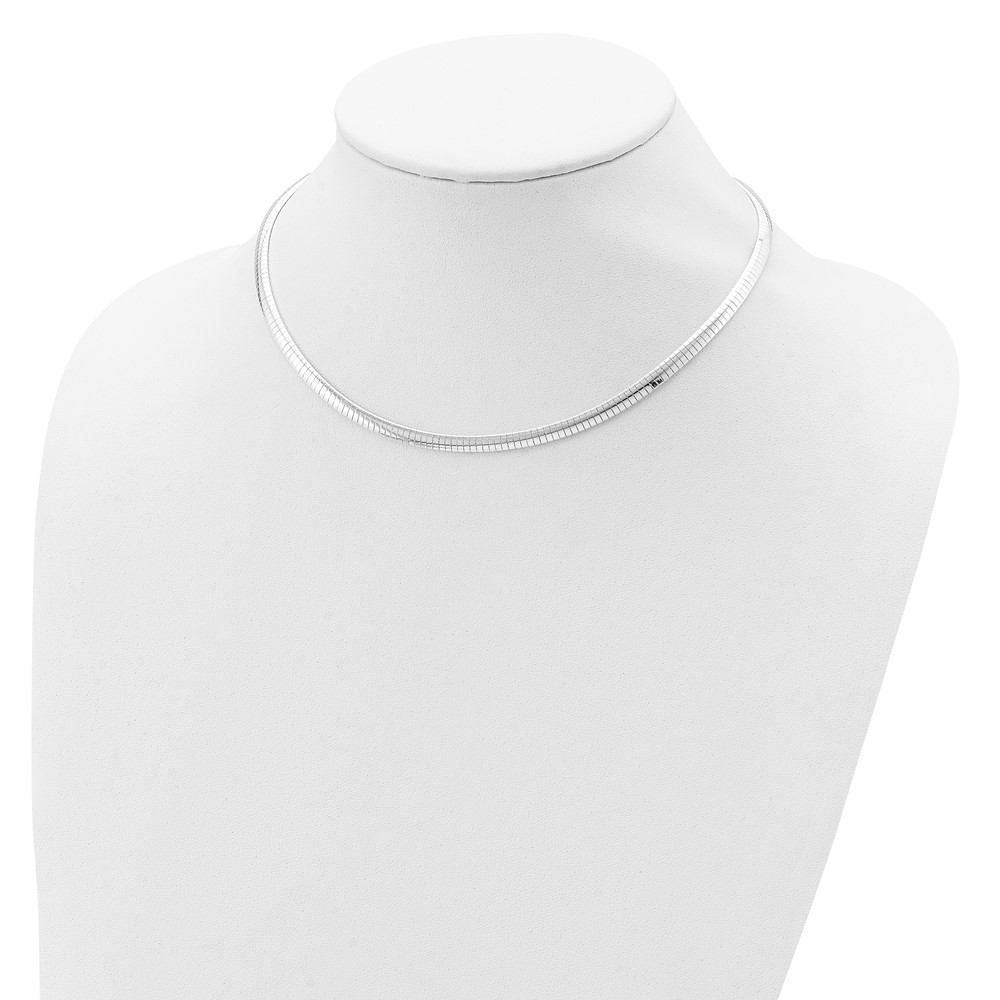 Sterling Silver 4mm Cubetto Necklace (QU4-16)