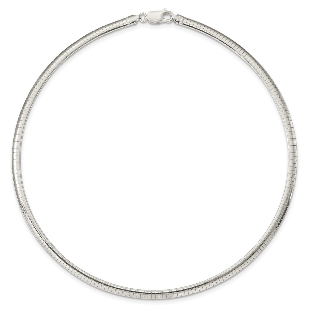 Sterling Silver 4mm Cubetto Necklace (QU4-16)