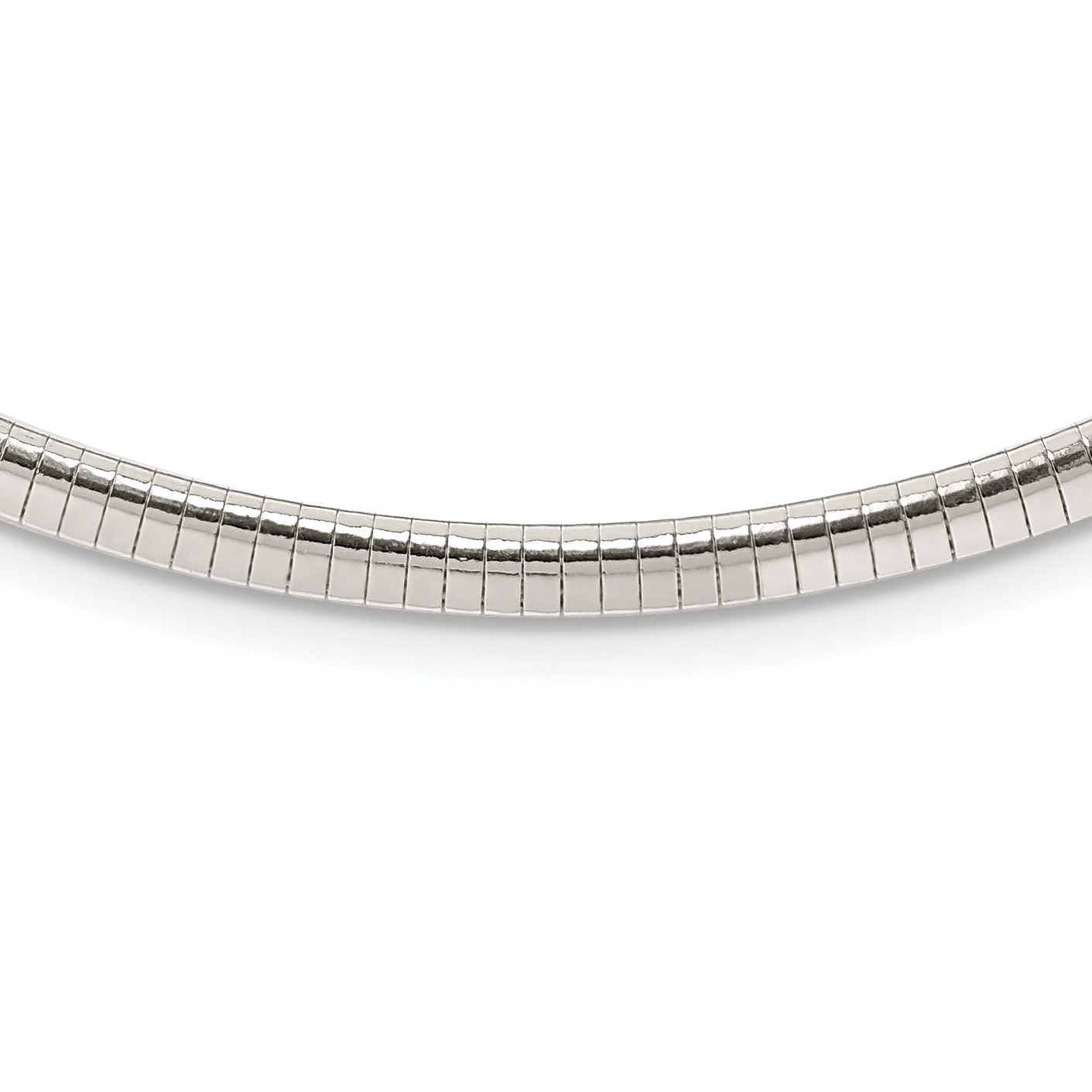 Sterling Silver 4mm Cubetto Necklace (QU4-16)