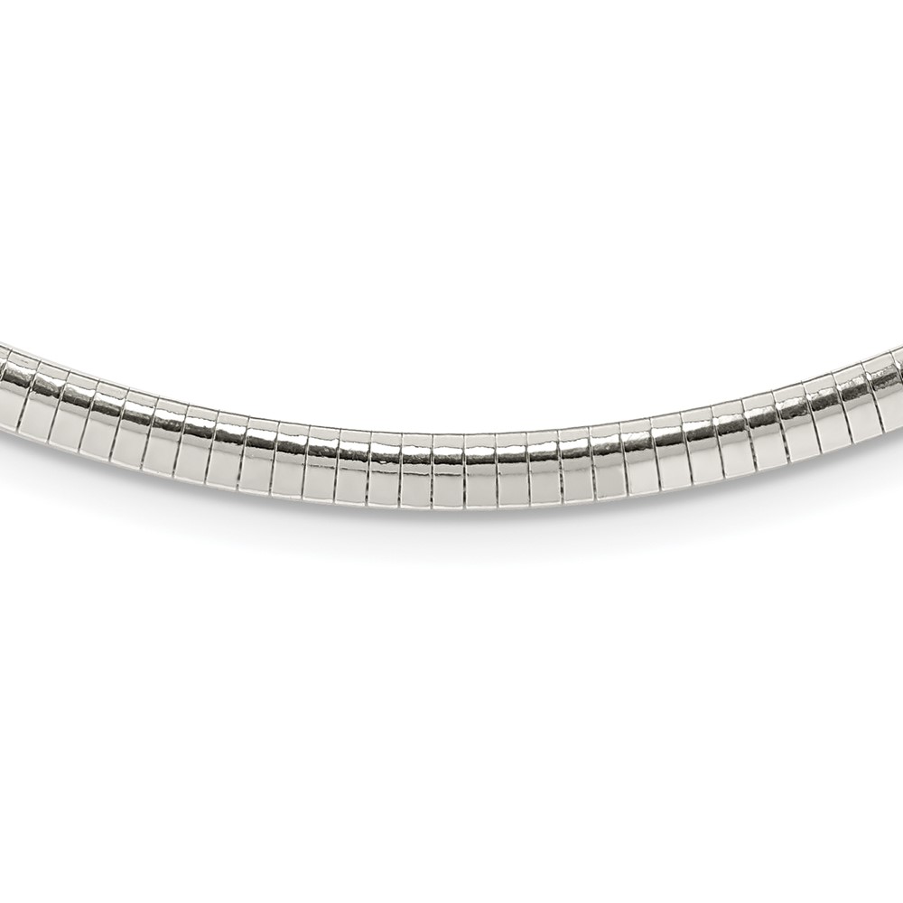 Sterling Silver 4mm Cubetto Necklace (QU4-16)