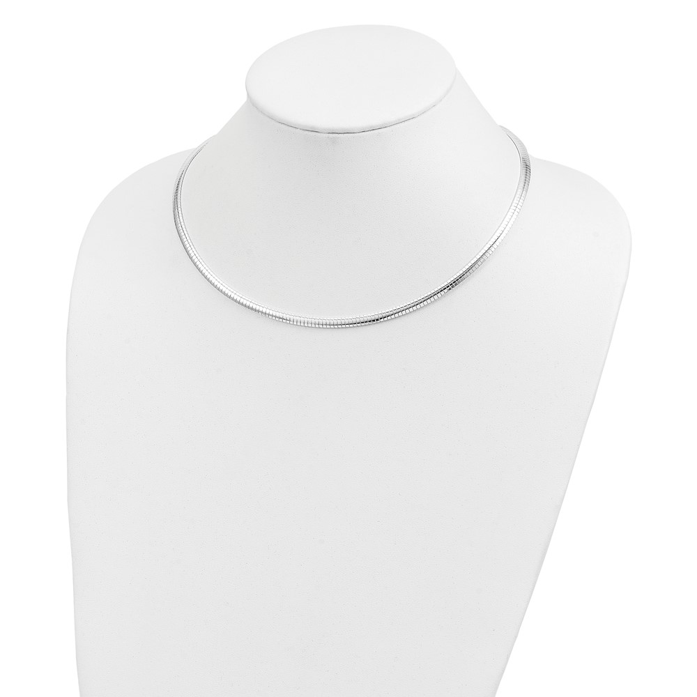 Sterling Silver 4mm Cubetto Necklace (QU4-18)