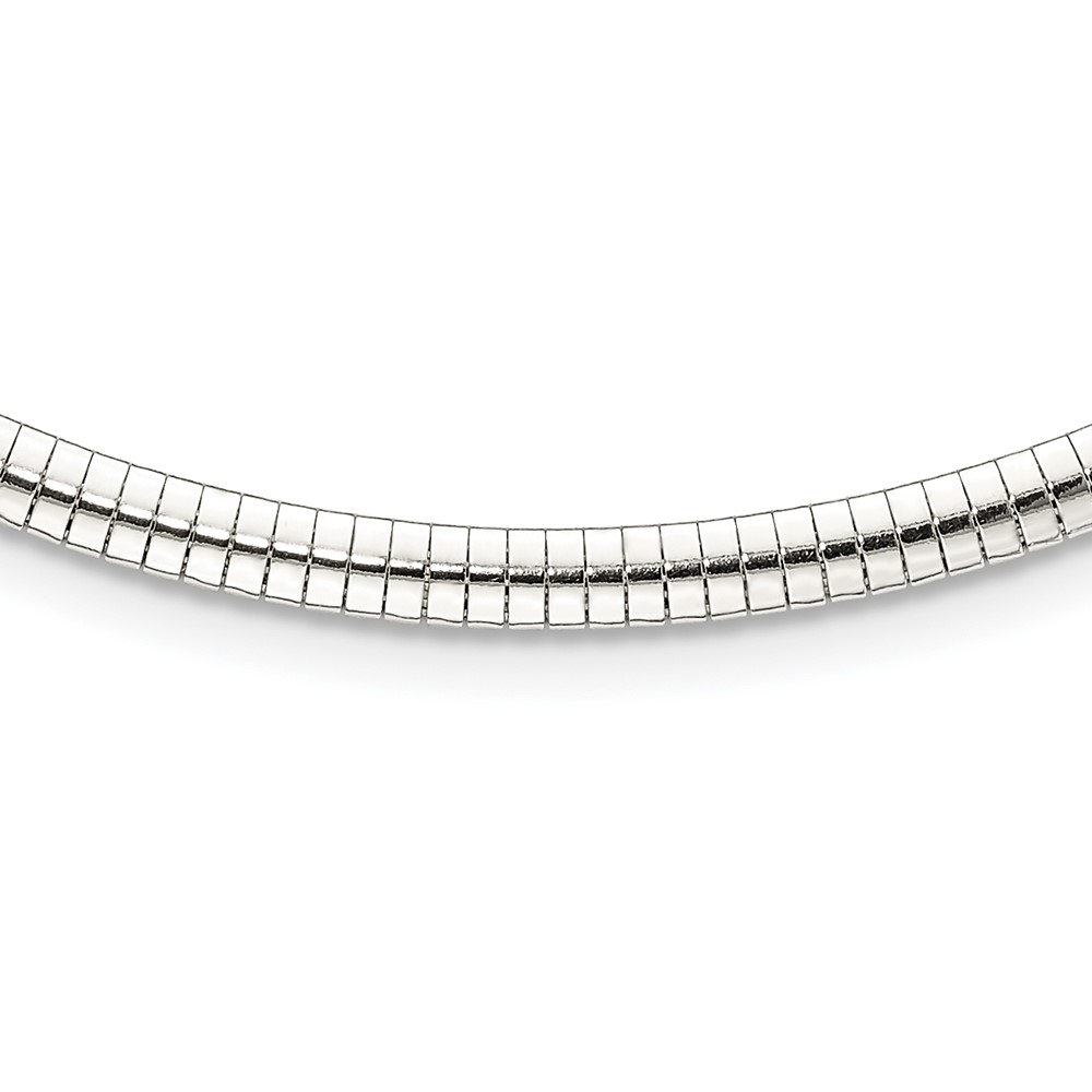 Sterling Silver 4mm Cubetto Necklace (QU4-18)