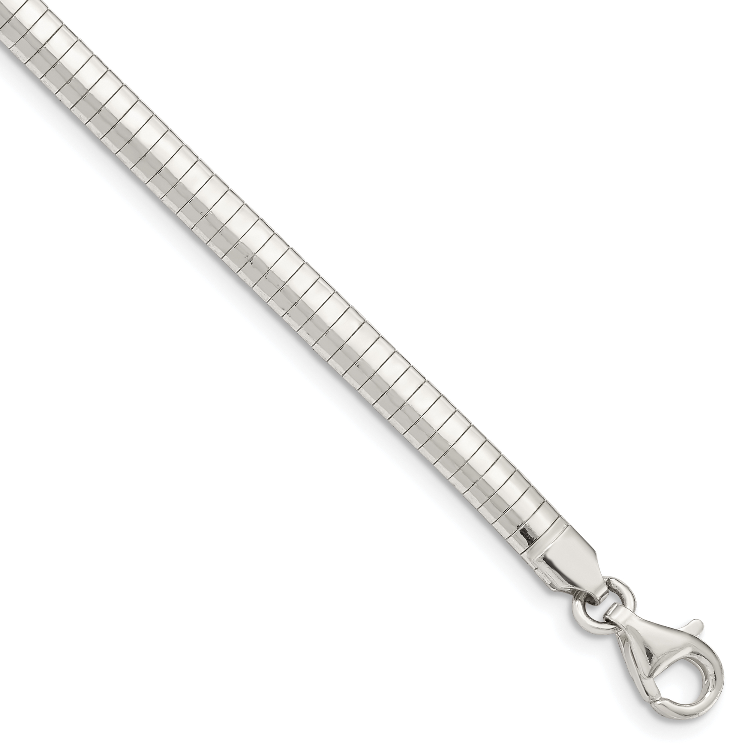 Sterling Silver 4mm Cubetto Bracelet (QU4-7)