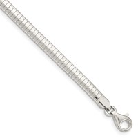 Sterling Silver Polished 4mm Cubetto Bracelet, 7" view 1