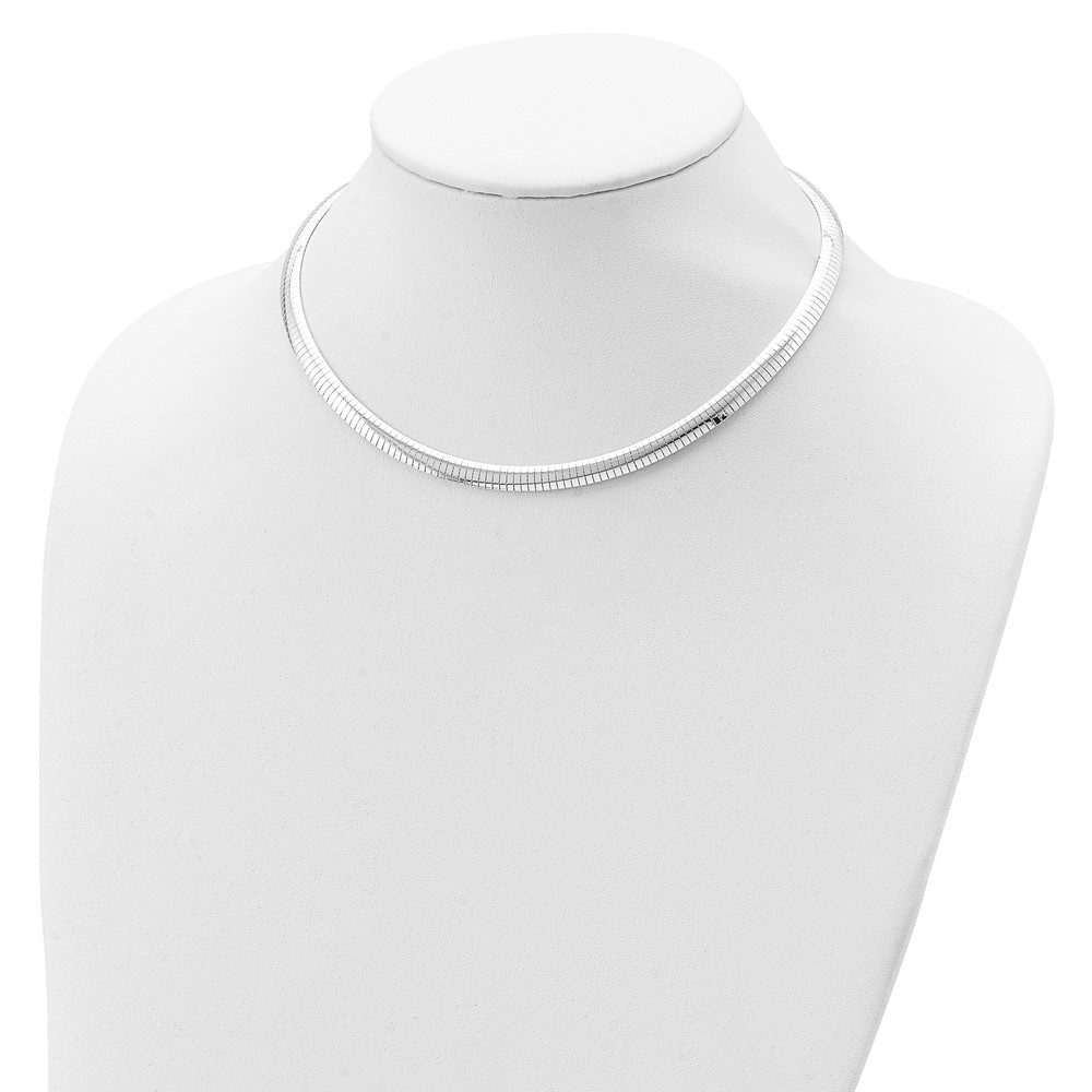 Sterling Silver 6mm Cubetto Necklace (QU6-16)