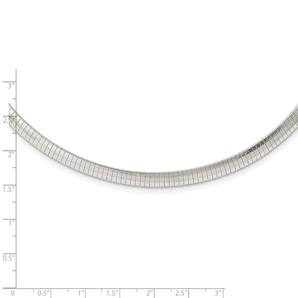 Sterling Silver 6mm Cubetto Necklace (QU6-16)