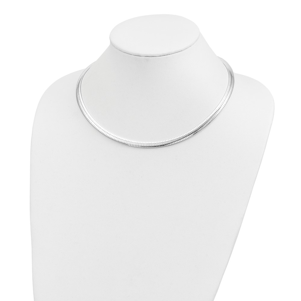 Sterling Silver 6mm Cubetto Necklace (QU6-18)