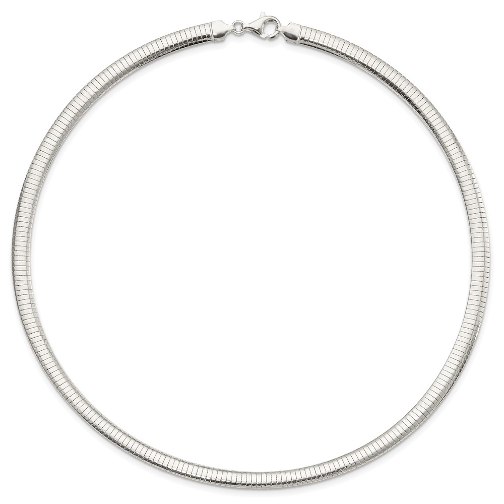 Sterling Silver 6mm Cubetto Necklace (QU6-18)