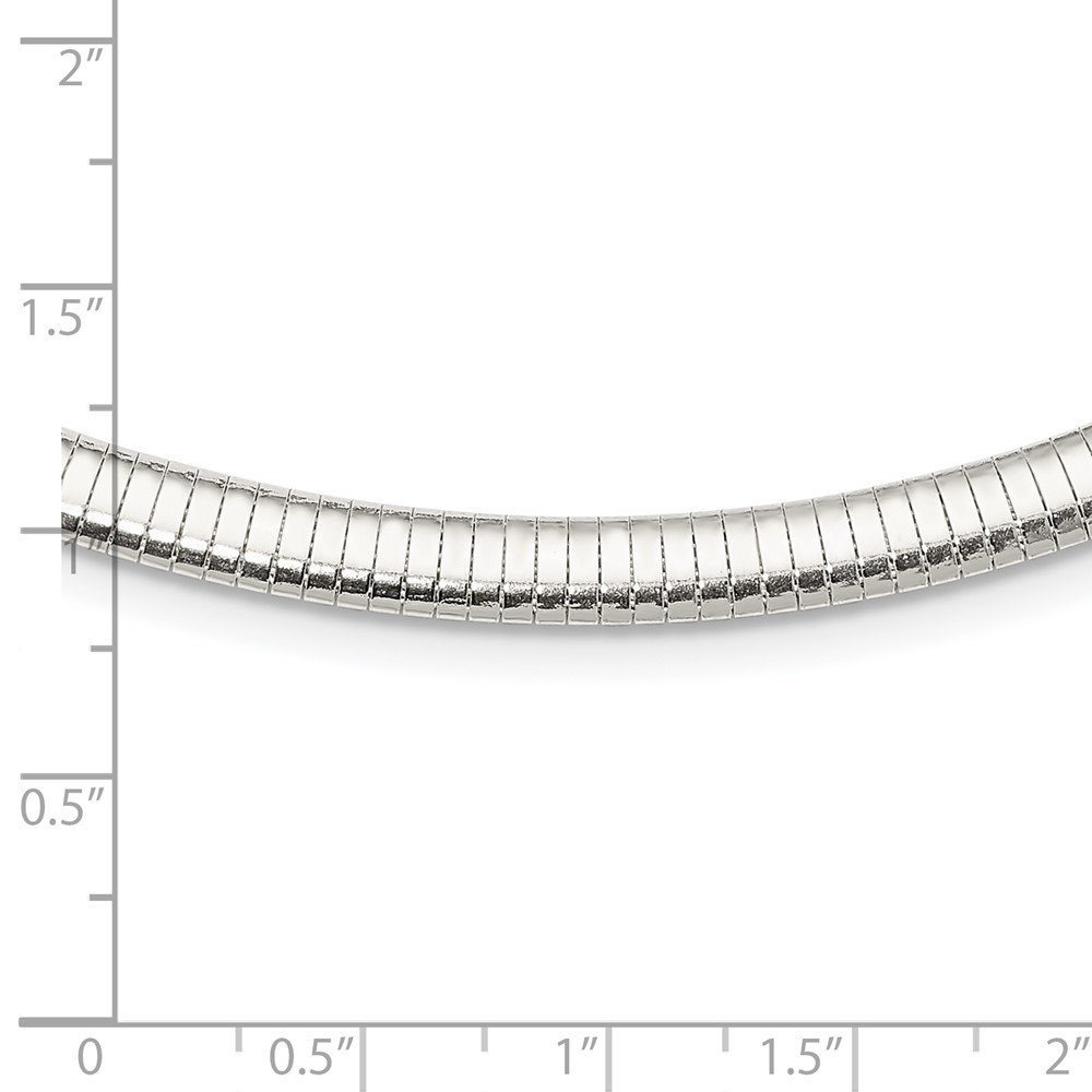 Sterling Silver 6mm Cubetto Necklace (QU6-18)