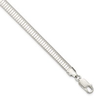 Sterling Silver Polished 6mm Cubetto Bracelet, 8" view 1