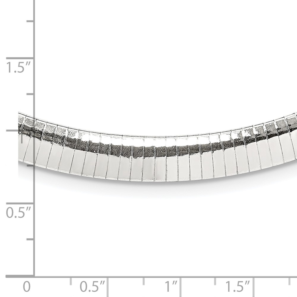 Sterling Silver 8mm Cubetto Necklace (QU8-16)