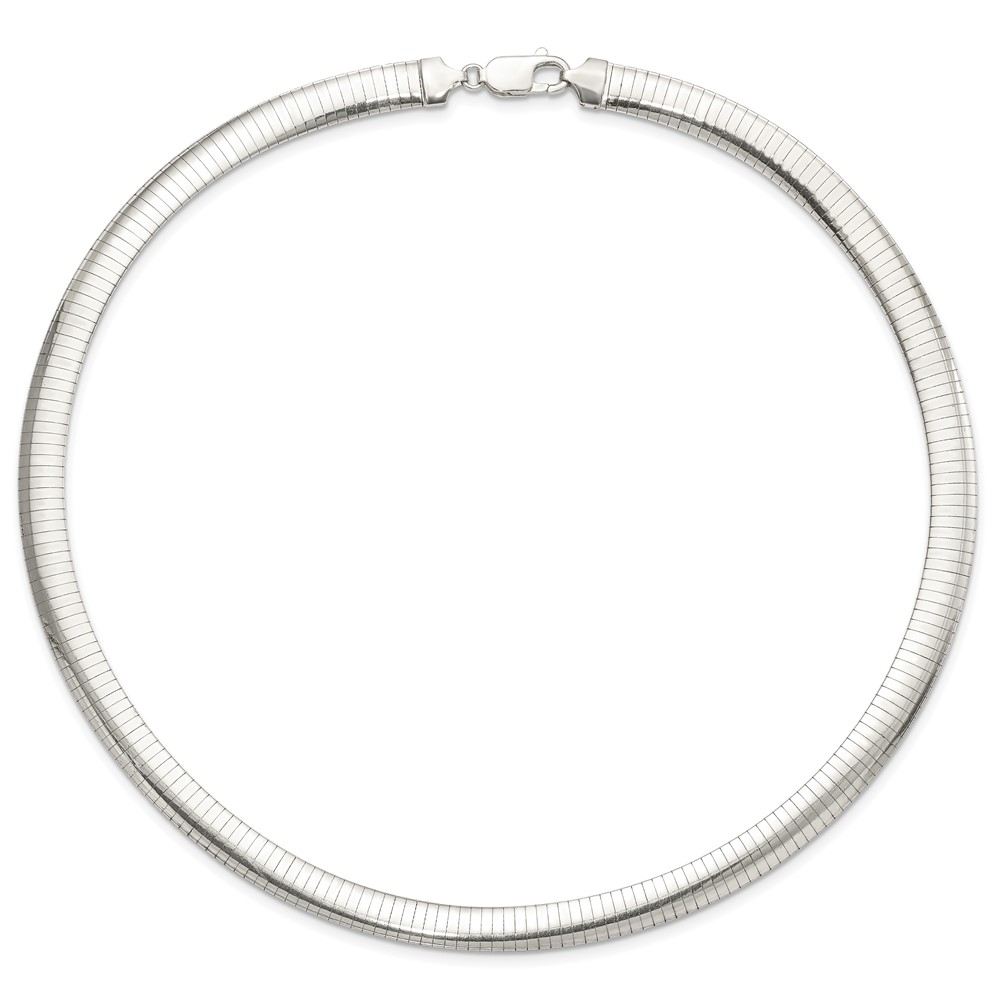 Sterling Silver 8mm Cubetto Necklace (QU8-18)