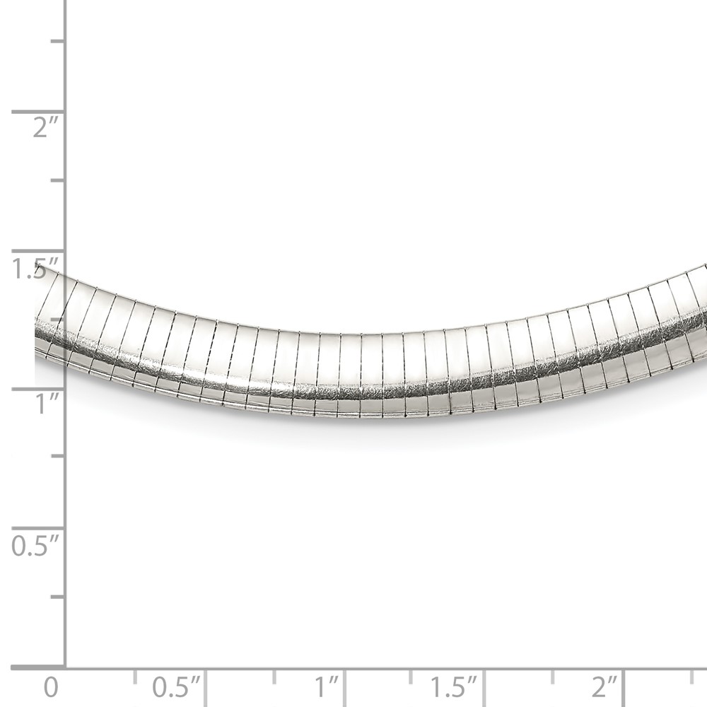 Sterling Silver 8mm Cubetto Necklace (QU8-18)