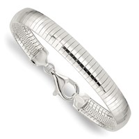 Sterling Silver Polished 8mm Cubetto Bracelet, 7" view 3
