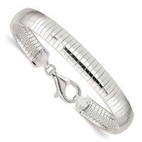 Sterling Silver Polished 8mm Cubetto Bracelet, 7" view 1