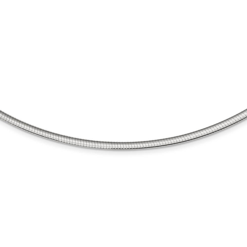 Sterling Silver Flash Gold-plated Reversible 3mm Cubetto Chain (QUF45-18)