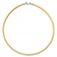 Sterling Silver Flash Gold-plated Polished Reversible 3mm Cubetto Necklace, 16" view 5