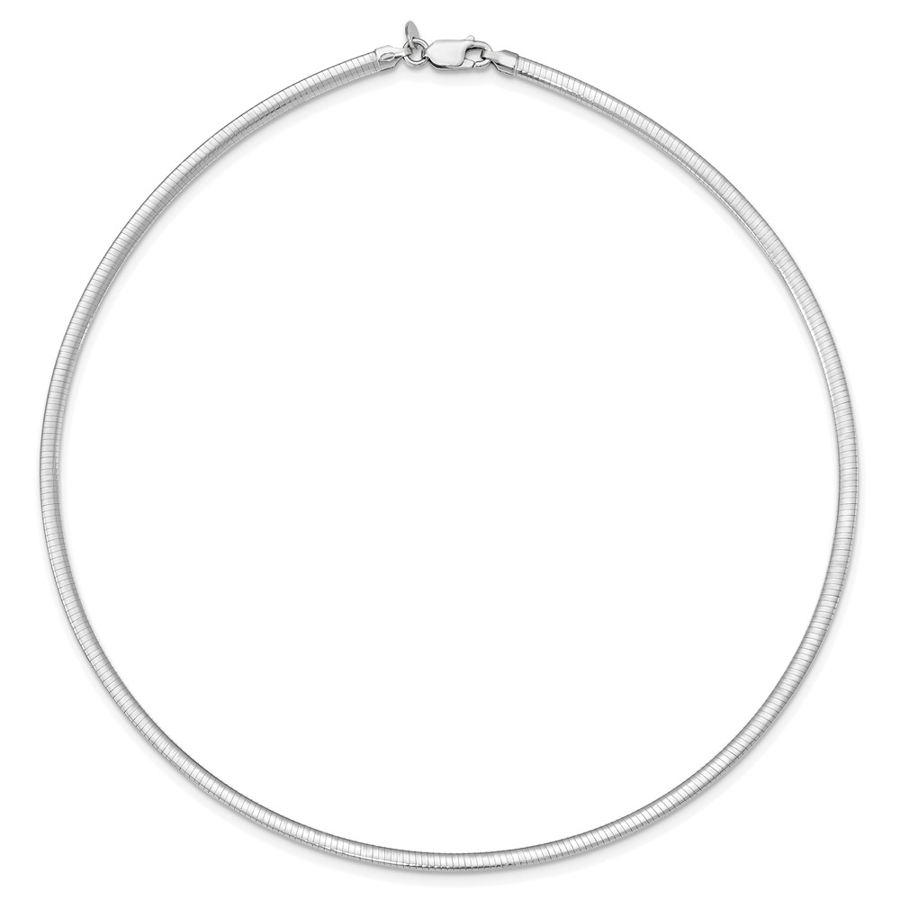 Sterling Silver Flash Gold-plated Reversible 3mm Cubetto Chain (QUF45-16)