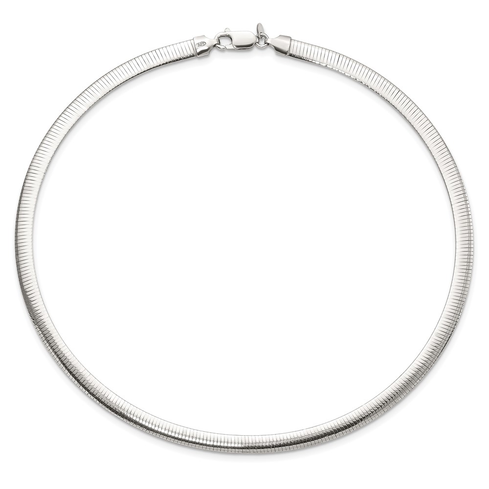 Sterling Silver Flash Gold-plate Reversible 5.75mm Cubetto Chain (QUF48-18)