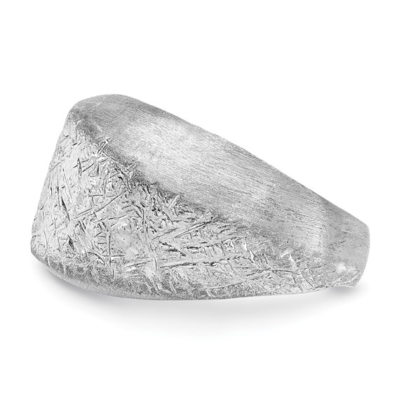 Sterling Silver Fancy Brushed & Textured Ring