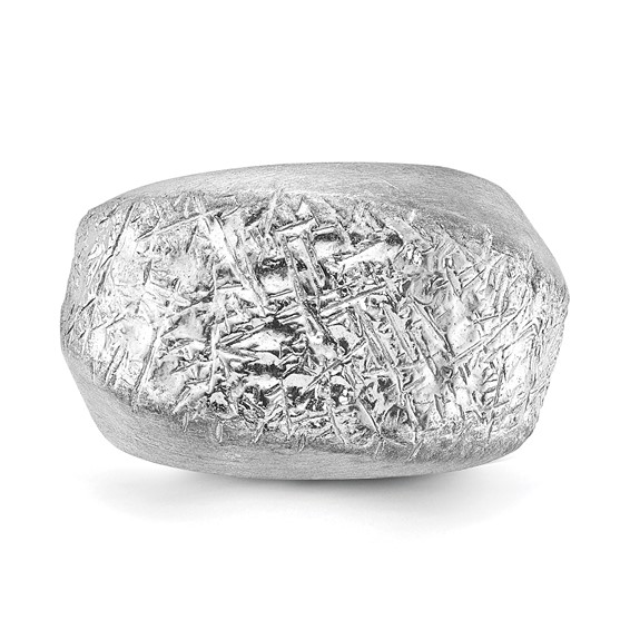 Sterling Silver Fancy Brushed & Textured Ring