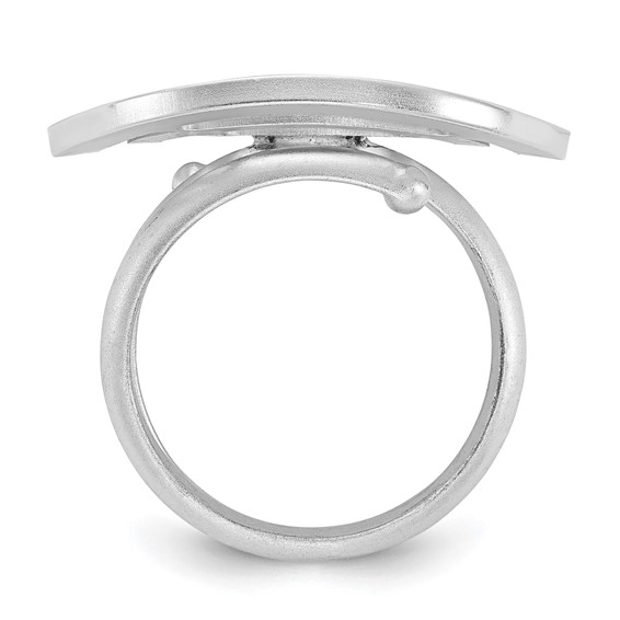 Sterling Silver Fancy Circle Design Ring