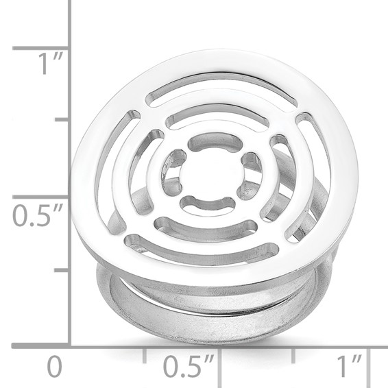 Sterling Silver Fancy Circle Design Ring