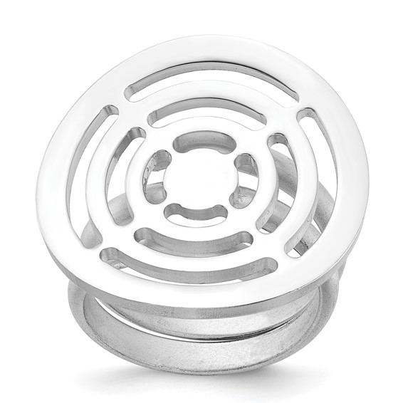 Sterling Silver Fancy Circle Design Ring