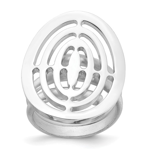 Sterling Silver Fancy Oval Ring