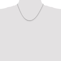 Sterling Silver 2mm Diamond-cut Round Box Chain view 4