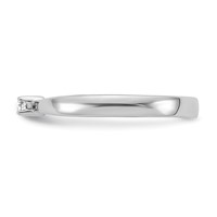 White Ice Sterling Silver Rhodium-plated Diamond Ring view 3