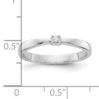 White Ice Sterling Silver Rhodium-plated Diamond Ring view 4